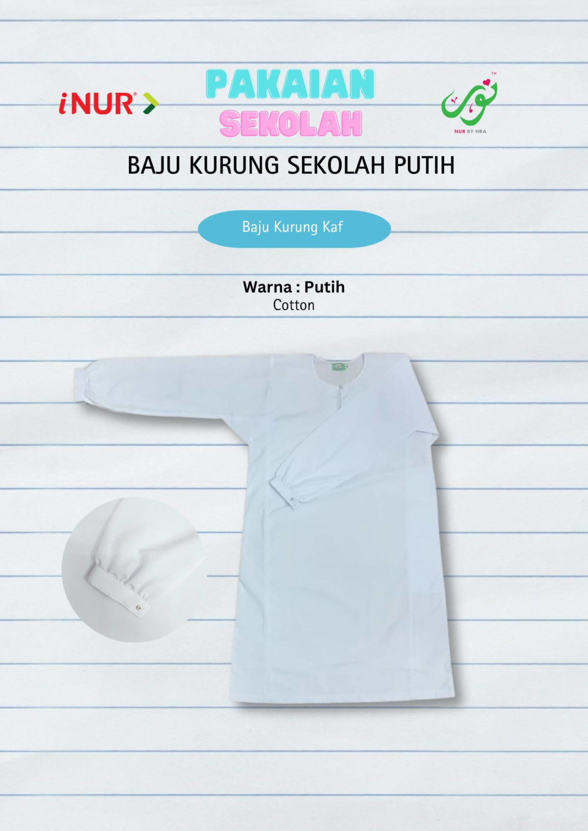 Baju Kurung Menengah Kaf