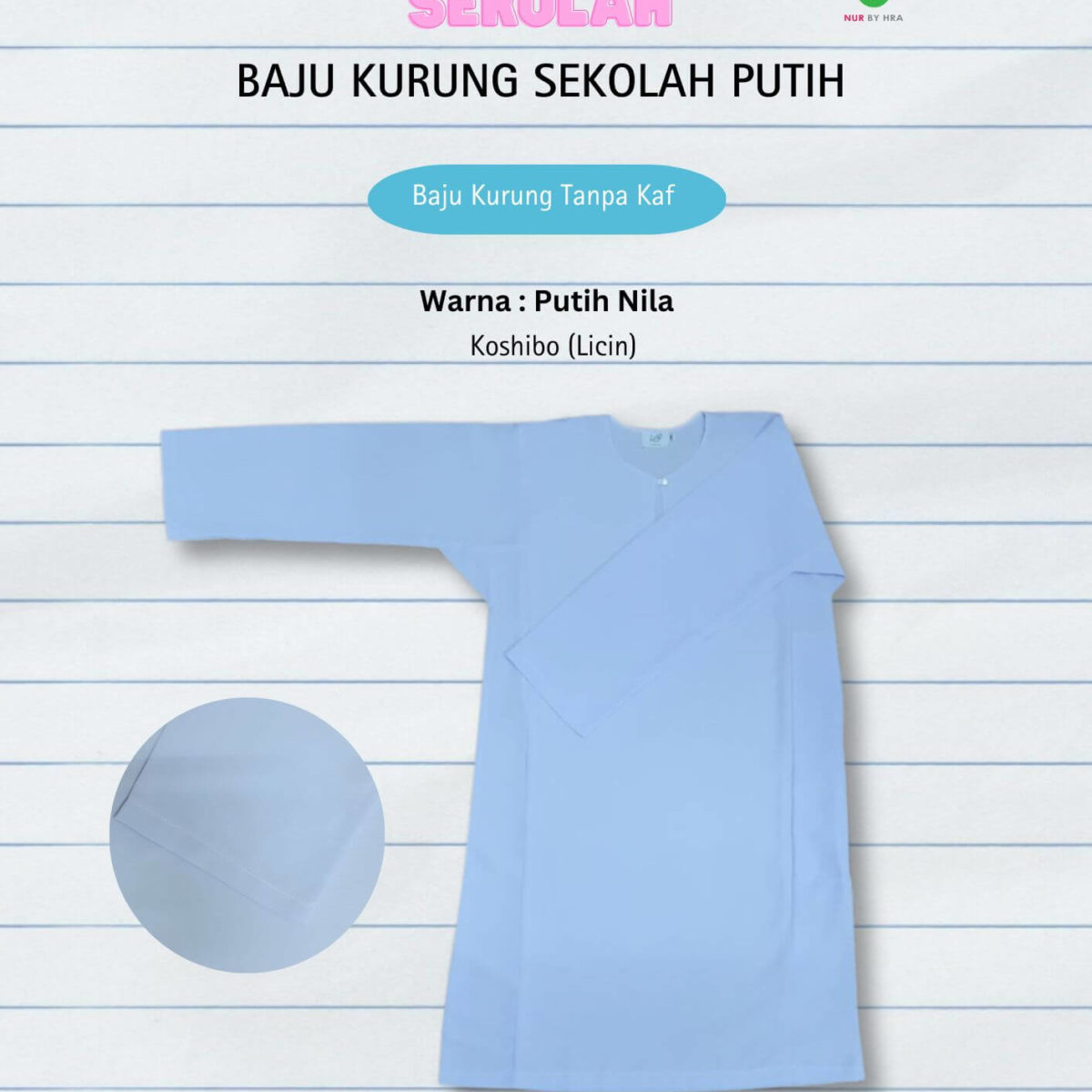 Baju Kurung Menengah Licin