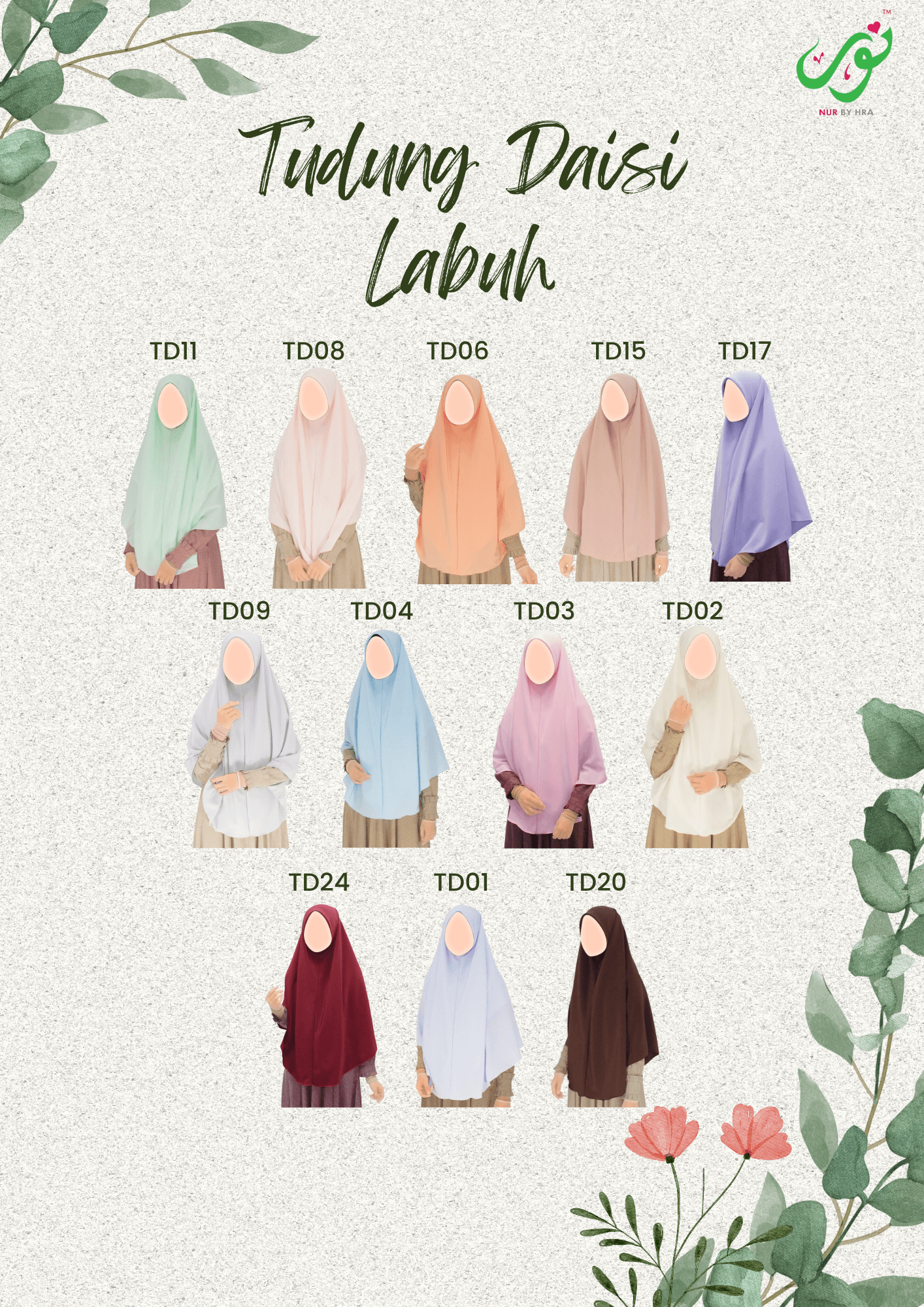 Tudung Daisi Labuh