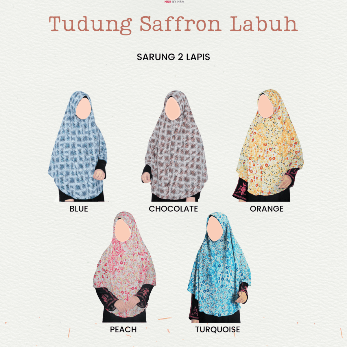Tudung Saffron Labuh