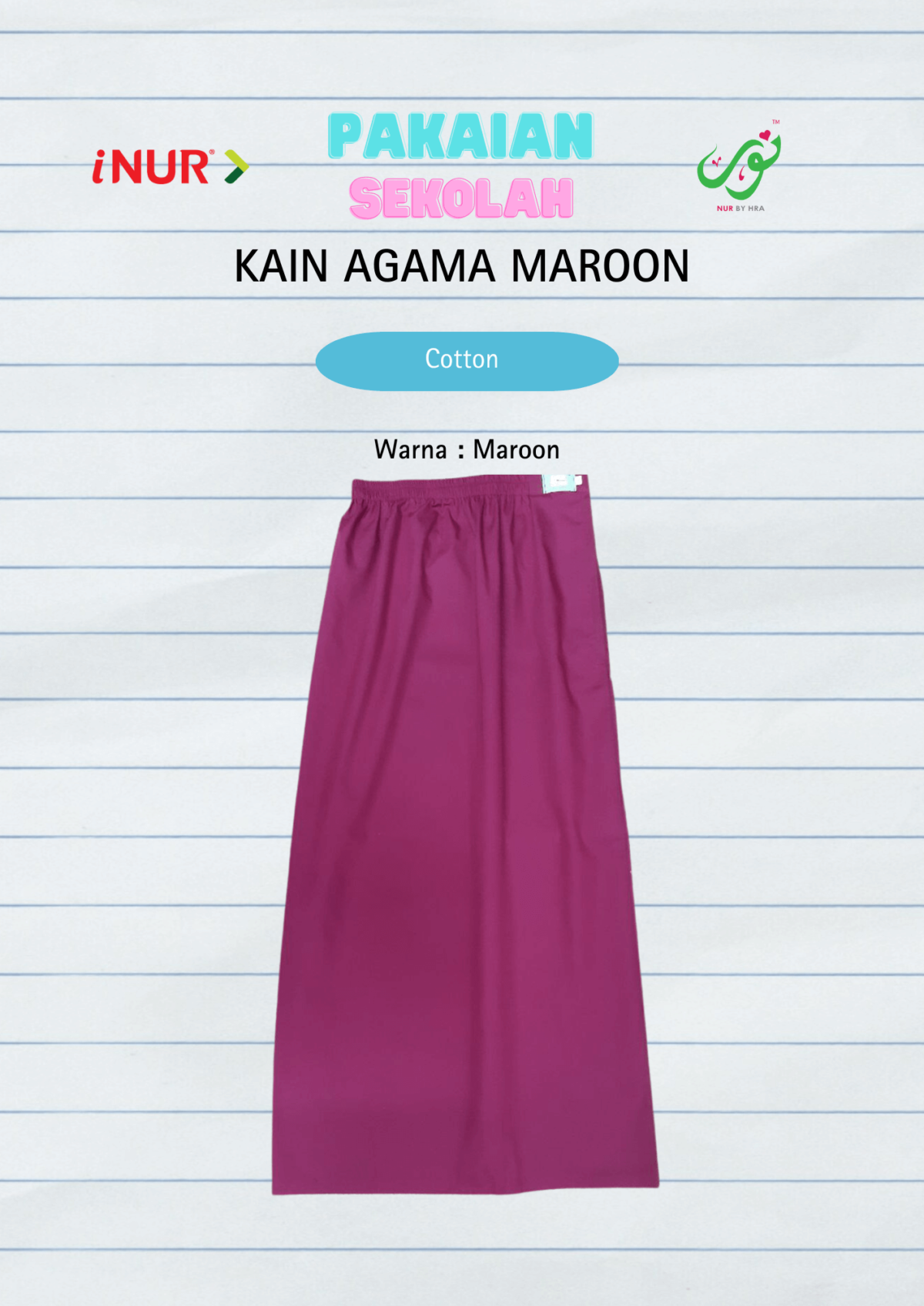 Kain Agama Maroon