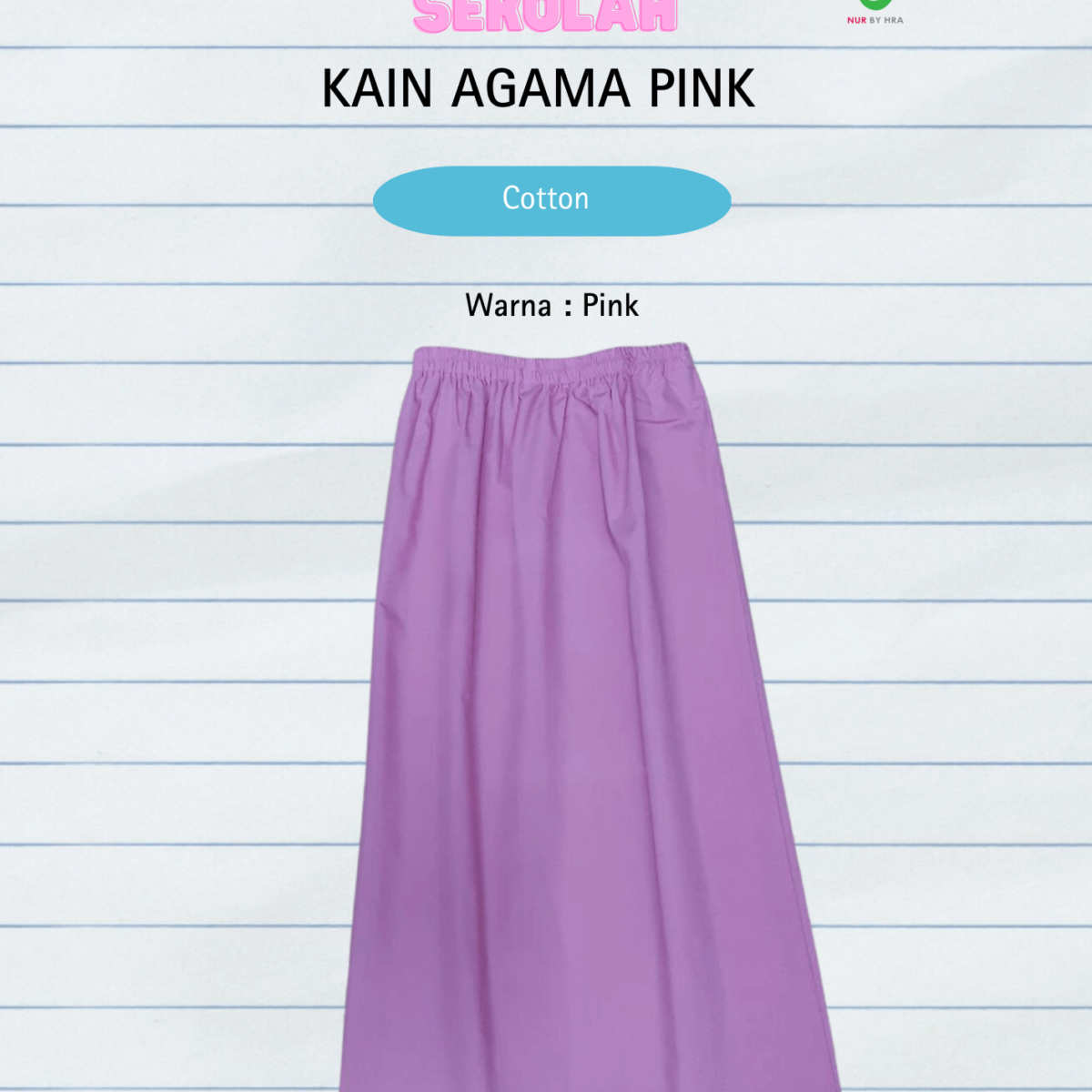 Kain Agama Pink