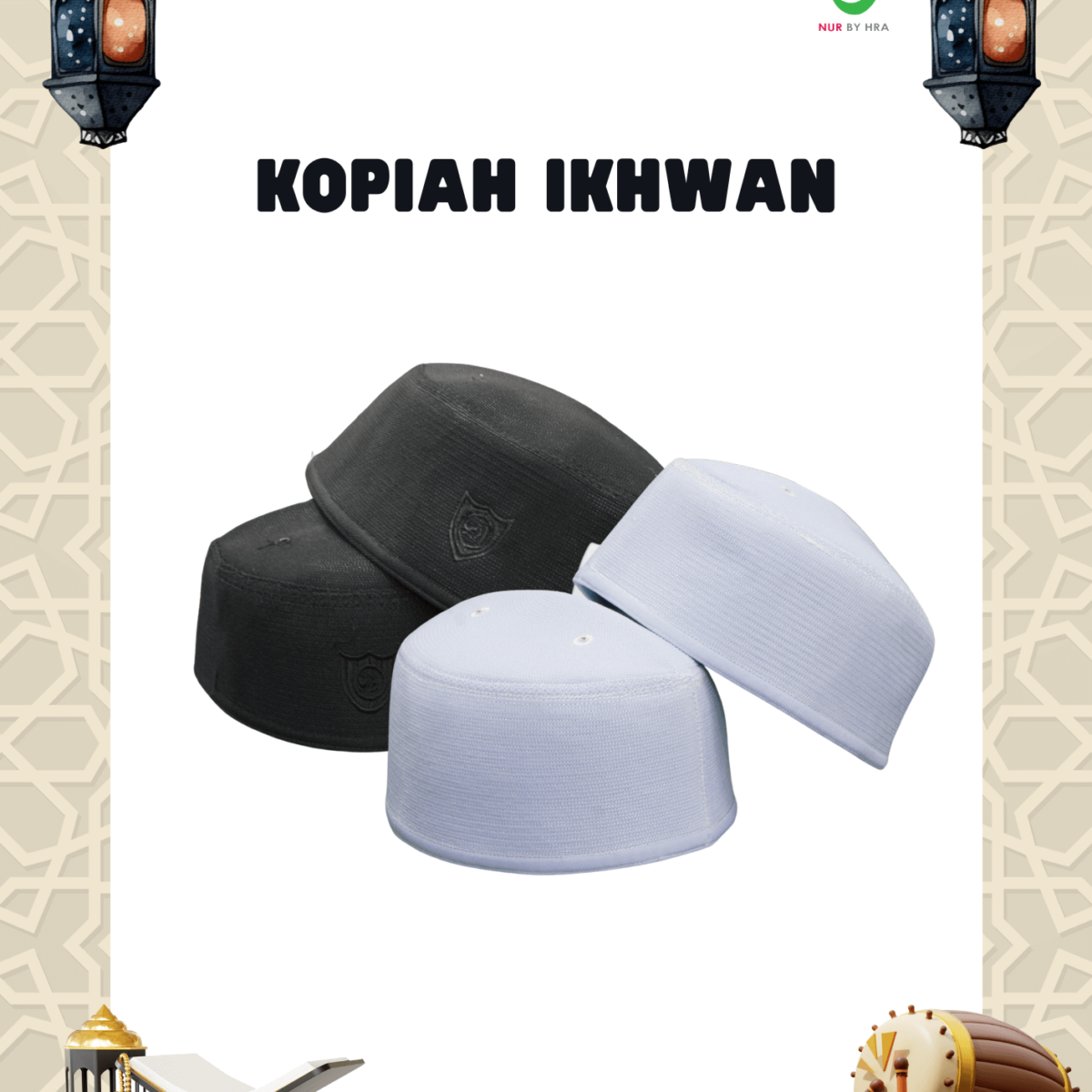 Kopiah Ikhwan Putih