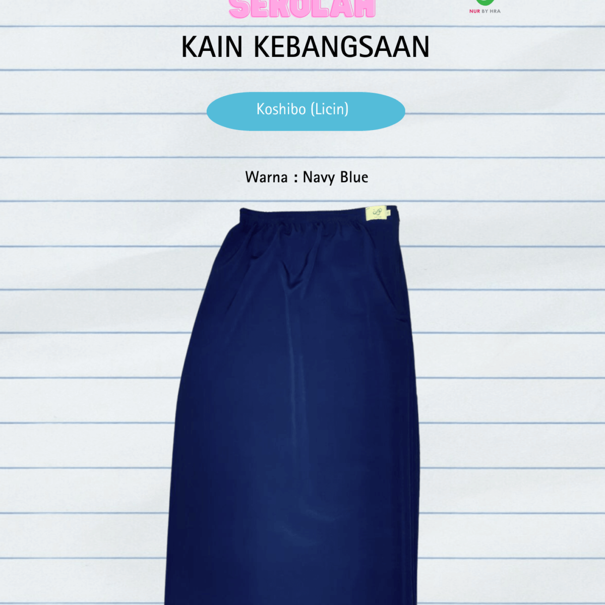 Kain Kebangsaan Licin