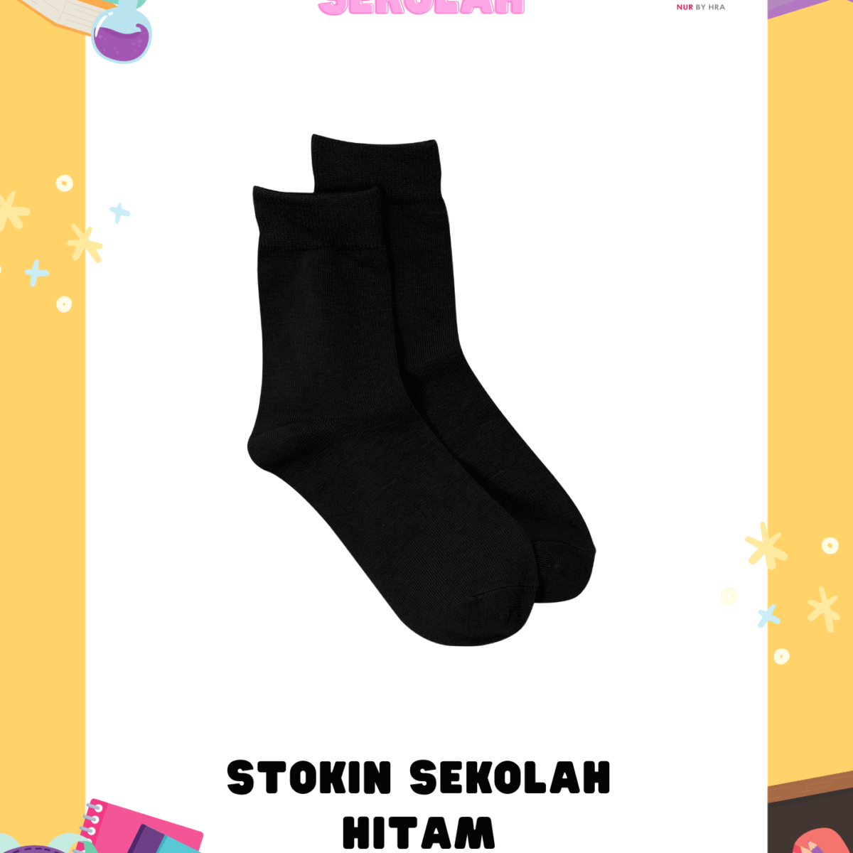 Stoking Cotton Hitam