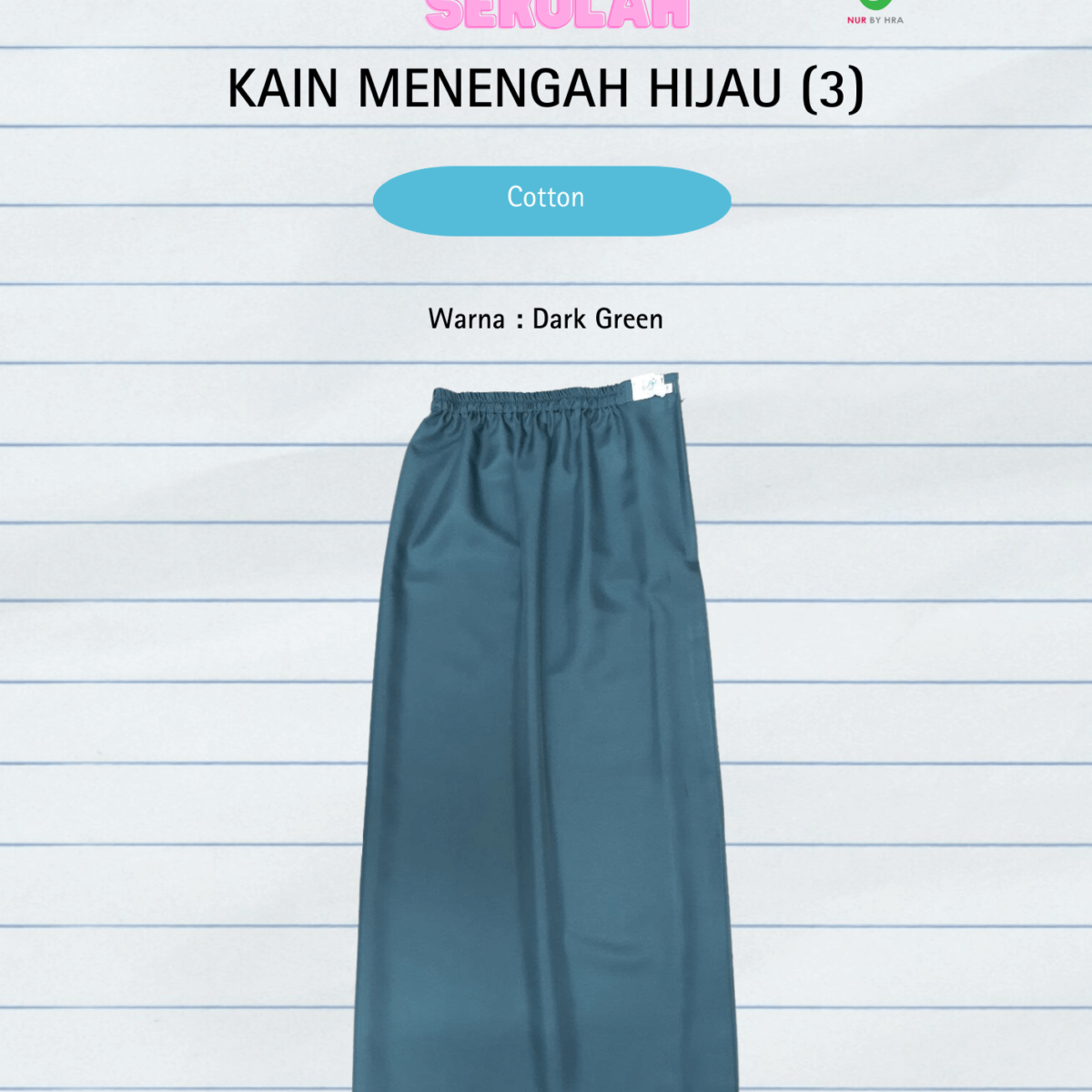 Kain Menengah Hijau (3)