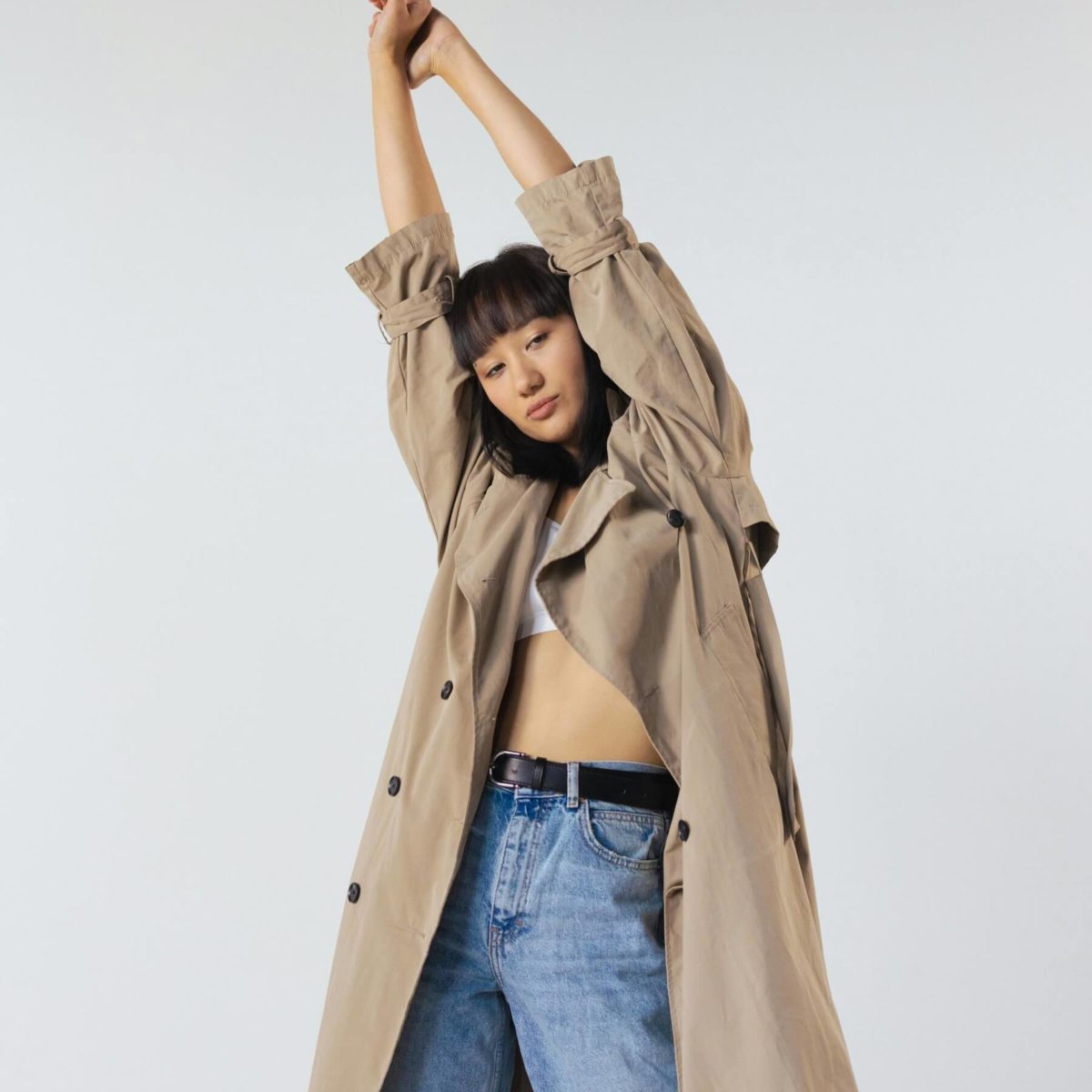 Classic trench coat with belt